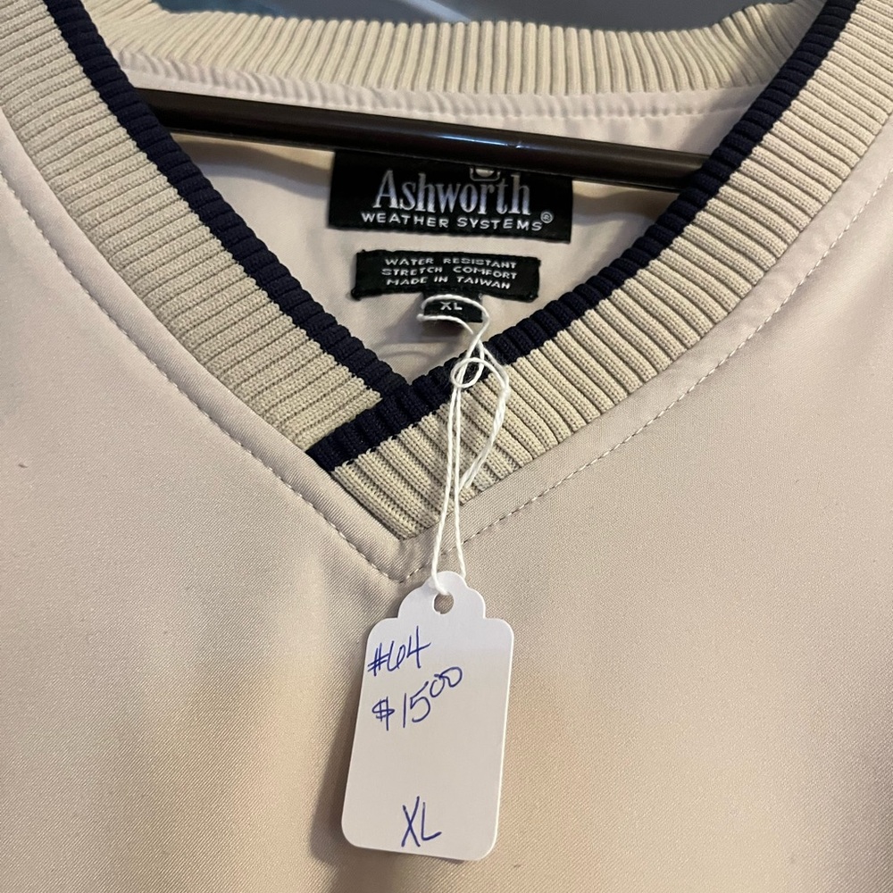 Ashworth Men's Beige Sweater Vest